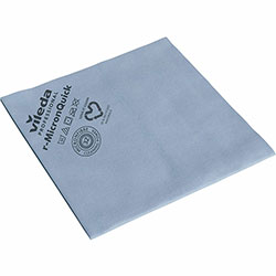 Vileda MicronQuick Microfiber Cloths, Cloth, 14.96 in Width x 15.75 in Length, 20/Pack, Blue
