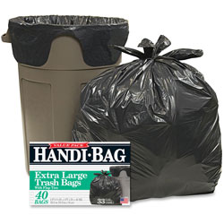 Webster Trash Bags, 33 Gallon, .7 mil, 32 in x 40 in, 40/BX, Black