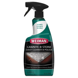 Weiman Products Granite Cleaner and Polish, Citrus Scent, 24 oz Spray Bottle, 6/Carton