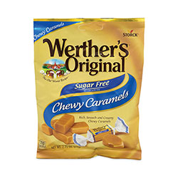 Werther's® Sugar Free Chewy Caramel Candy, 2.75 oz Bag, 3/Pack