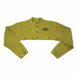 West Chester Ironcat Leather Cape Sleeves, 10 3/4 in, Anodized Snaps, Large, Golden Yellow
