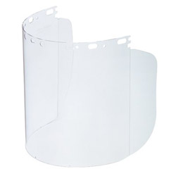 Willson Protecto-Shield Replacement Visor, Uncoated, Clear, 8-1/2 in H x 15 L