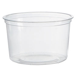 WNA Comet Deli Containers, Clear, 16oz, 50/Pack, 10 Packs/Carton