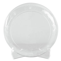 WNA Comet Designerware Plates, Plastic, 6 in, Clear, 18/PK, 10 PK/CT