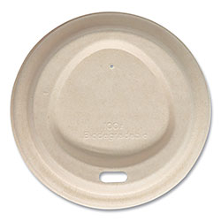 World Centric Fiber Lids for Cups, Fits 10 oz to 20 oz Cups, Natural, 1,000/Carton