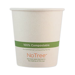 World Centric NoTree Paper Hot Cups, 10 oz, Natural, 1,000/Carton