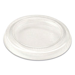 World Centric PLA Lids for Fiber Cups, 2.6 in Diameter x 0.3 inh, Clear, 2,000/Carton