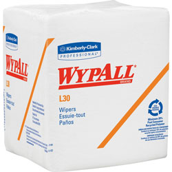 WypAll® L30 Light Duty Wipers - Wipe - 12.50 in x 12 in, 90 - 1 / Pack - White