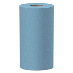 WypAll® X60 Cloth Wiper, Blue, 9.8 in W x 13.4 in L, Small Roll, 130 Sheets/Roll