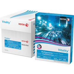 Xerox Copy Paper, 20 lb., 8-1/2 in x 11 in, 92 GE/102 ISO, 10RM/CT, White