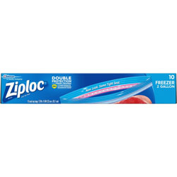 Ziploc® 2-Gallon Freezer Bags - Extra Large Size - 2 gal - 13 in Width - Clear - 10/Box