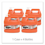 Gojo NATUAL ORANGE Pumice Hand Cleaner, Citrus, 1 gal Pump Bottle, 4/Carton view 1