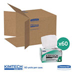 Kimtech™ Kimwipes, Delicate Task Wipers, 1-Ply, 4.4 x 8.4, Unscented, White, 286/Box, 60 Boxes/Carton view 4