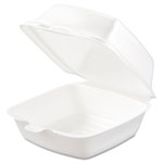 Dart Carryout Food Container, Foam, 1-Comp, 5 1/2 x 5 3/8 x 2 7/8, White, 500/Carton view 1