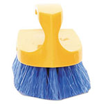 Rubbermaid Iron-Shaped Handle Scrub Brush, Blue Polypropylene Bristles, 6