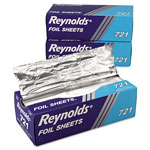 Reynolds Interfolded Aluminum Foil Sheets, 12 x 10 3/4, Silver, 500/Box, 6 Boxes/Carton view 1