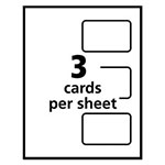 Avery Laminated Laser/Inkjet ID Cards, 2 1/4 x 3 1/2, White, 30/Box view 3