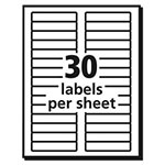 Avery Permanent TrueBlock File Folder Labels with Sure Feed Technology, 0.66 x 3.44, White, 30/Sheet, 25 Sheets/Pack view 4