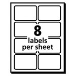 Avery EcoFriendly Adhesive Name Badge Labels, 3.38 x 2.33, White, 160/Box view 2