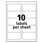 Avery Shipping Labels w/ TrueBlock Technology, Laser Printers, 2 x 4, White, 10/Sheet, 25 Sheets/Pack view 3