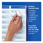 Avery Easy Peel White Address Labels w/ Sure Feed Technology, Inkjet Printers, 1 x 4, White, 20/Sheet, 25 Sheets/Pack view 2