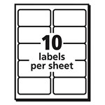 Avery Shipping Labels w/ TrueBlock Technology, Inkjet Printers, 2 x 4, White, 10/Sheet, 25 Sheets/Pack view 3