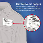 Avery Flexible Adhesive Name Badge Labels, 3.38 x 2.33, White, 160/Pack view 4