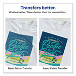 Avery Fabric Transfers, 8.5 x 11, White, 18/Pack view 2