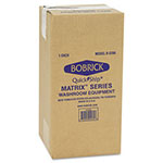 Bobrick Matrix Series Two-Roll Tissue Dispenser, 6 1/4w x 6 7/8d x 13 1/2h, Gray view 1