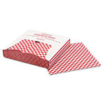 Bagcraft Grease-Resistant Paper Wraps and Liners, 12 x 12, Red Check, 1000/Box, 5 Boxes/Carton view 3