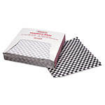 Bagcraft Grease-Resistant Paper Wraps and Liners, 12 x 12, Black Check, 1000/Box, 5 Boxes/Carton view 2