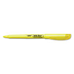 Bic Brite Liner Highlighter, Chisel Tip, Fluorescent Yellow, Dozen view 1