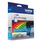Brother LC406CS INKvestment Ink, 1,500 Page-Yield, Cyan view 1