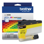Brother LC406YS INKvestment Ink, 1,500 Page-Yield, Yellow view 1