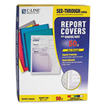 C-Line Report Covers with Binding Bars, Vinyl, Assorted, 8 1/2 x 11, 50/BX view 1