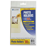 C-Line Peel & Stick Photo Holders, 4 3/8 x 6 1/2, Clear, 10/Pack view 2