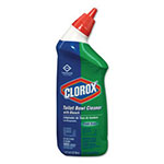 Clorox Toilet Bowl Cleaner with Bleach, Fresh Scent, 24oz Bottle, 12/Carton view 2