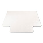 Deflecto SuperMat Frequent Use Chair Mat, Med Pile Carpet, Flat, 36 x 48, Lipped, Clear view 4