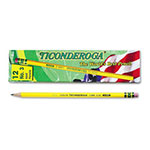 Dixon Ticonderoga Pencils, HB (#3), Black Lead, Yellow Barrel, Dozen view 1