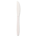 Dixie Plastic Cutlery, Heavyweight Knives, White, 1,000/Carton view 1
