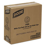 Dixie Plastic Lids for Hot Drink Cups, 10oz, White, 1000/Carton view 1