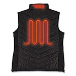 Ergodyne N-Ferno 6495 Rechargeable Heated Vest with Batter Power Bank, Fleece/Polyester, Medium, Black view 1
