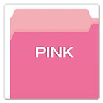 Pendaflex Colored File Folders, 1/3-Cut Tabs, Legal Size, Pink/Light Pink, 100/Box view 3