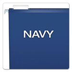 Pendaflex Colored Reinforced Hanging Folders, Letter Size, 1/5-Cut Tab, Navy, 25/Box view 2