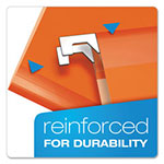 Pendaflex Colored Reinforced Hanging Folders, Letter Size, 1/5-Cut Tab, Orange, 25/Box view 1
