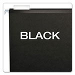 Pendaflex Colored Reinforced Hanging Folders, Legal Size, 1/5-Cut Tab, Black, 25/Box view 2