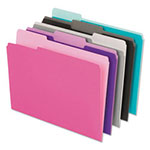 Pendaflex Interior File Folders, 1/3-Cut Tabs, Letter Size, Assortment 1, 100/Box view 1