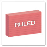 Oxford Ruled Index Cards, 3 x 5, Cherry, 100/Pack view 1