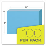 Oxford Unruled Index Cards, 4 x 6, Blue, 100/Pack view 2