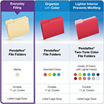 Pendaflex Manila File Folders, 1/3-Cut Tabs, Right Position, Letter Size, 100/Box view 5